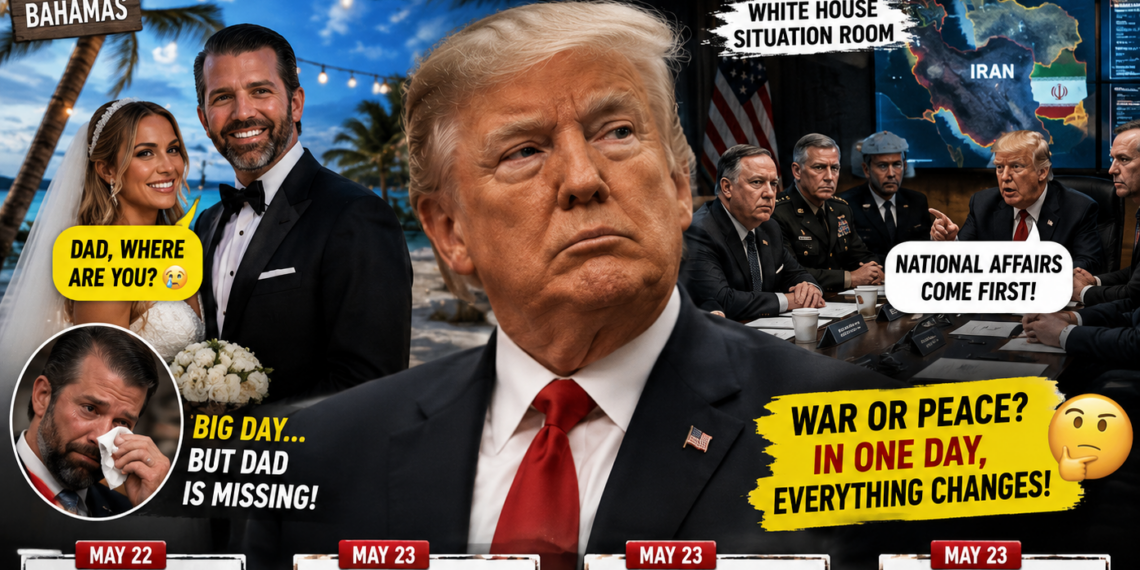 Trump’s Wedding No-Show Sparks Wild Speculation: War Talks, Peace Deals, and Plot Twists