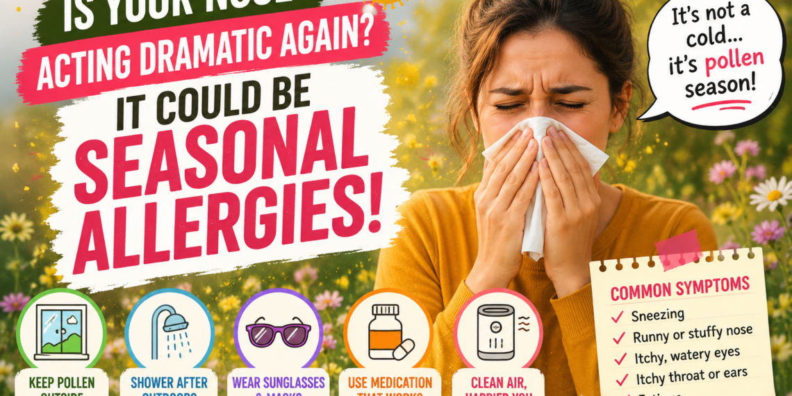 Is Your Nose Acting Dramatic Again? What If It’s Not a Cold… But Seasonal Allergies Playing Games With You?