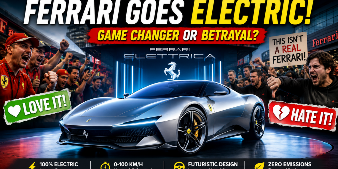 The controversy surrounding Ferrari's transition to an electric future